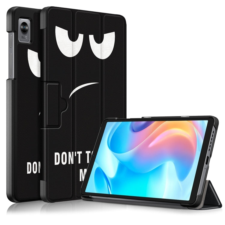 Custodia per tablet in pelle con disegno colorato con fibbia magnetica pieghevole a 3 pieghe, For Realme Pad Mini 8.7, For OPPO Pad 11 inch