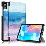 Custodia per tablet in pelle con disegno colorato con fibbia magnetica pieghevole a 3 pieghe, For Realme Pad Mini 8.7, For OPPO Pad 11 inch