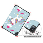 Custodia per tablet in pelle con disegno colorato con fibbia magnetica pieghevole a 3 pieghe, For Realme Pad Mini 8.7, For OPPO Pad 11 inch