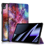 Custodia per tablet in pelle con disegno colorato con fibbia magnetica pieghevole a 3 pieghe, For Realme Pad Mini 8.7, For OPPO Pad 11 inch