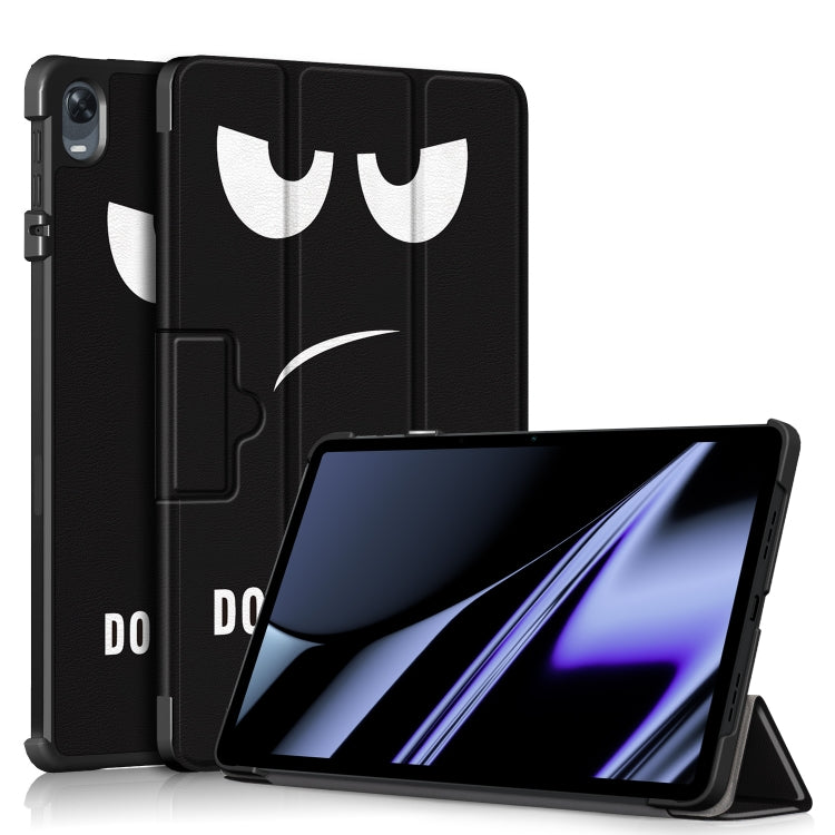 Custodia per tablet in pelle con disegno colorato con fibbia magnetica pieghevole a 3 pieghe, For Realme Pad Mini 8.7, For OPPO Pad 11 inch