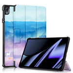 Custodia per tablet in pelle con disegno colorato con fibbia magnetica pieghevole a 3 pieghe, For Realme Pad Mini 8.7, For OPPO Pad 11 inch