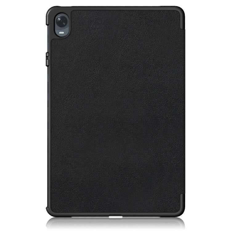 Custodia per tablet in pelle Custer Texture con fibbia magnetica pieghevole a 3 pieghe, For Realme Pad Mini 8.7, For OPPO Pad 11 inch