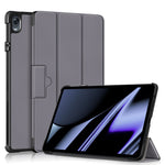Custodia per tablet in pelle Custer Texture con fibbia magnetica pieghevole a 3 pieghe, For Realme Pad Mini 8.7, For OPPO Pad 11 inch