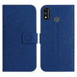 Skin Feel Custodia per cellulare in pelle con motivo a fiori di sole, For Honor 9X Lite, For Honor 50 Lite