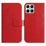 Skin Feel Custodia per cellulare in pelle con motivo a fiori di sole, For Honor X8, For Huawei P20 Pro