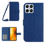 Skin Feel Custodia per cellulare in pelle con motivo a fiori di sole, For Honor X8, For Huawei P20 Pro