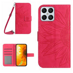 Skin Feel Custodia per cellulare in pelle con motivo a fiori di sole, For Honor X8, For Huawei P20 Pro