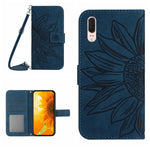 Skin Feel Custodia per cellulare in pelle con motivo a fiori di sole, For Honor Magic4 Pro, For Huawei P20
