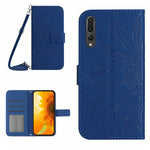 Skin Feel Custodia per cellulare in pelle con motivo a fiori di sole, For Honor X8, For Huawei P20 Pro