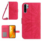 Skin Feel Custodia per cellulare in pelle con motivo a fiori di sole, For Huawei P30 Pro, For Huawei P40