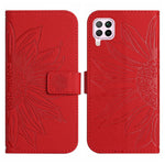 Skin Feel Custodia per cellulare in pelle con motivo a fiori di sole, For Huawei P40 Lite, For Huawei P40 Lite 5G