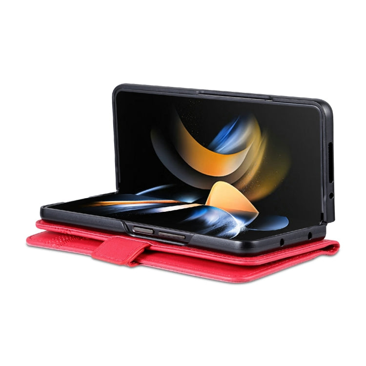 AZNS Custodia per telefono in pelle a vibrazione orizzontale con struttura in vitello magnetico, For Samsung Galaxy Z Fold3 5G, For Samsung Galaxy Z Fold4