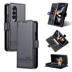 AZNS Custodia per telefono in pelle a vibrazione orizzontale con struttura in vitello magnetico, For Samsung Galaxy Z Fold3 5G, For Samsung Galaxy Z Fold4