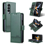 AZNS Custodia per telefono in pelle a vibrazione orizzontale con struttura in vitello magnetico, For Samsung Galaxy Z Fold3 5G, For Samsung Galaxy Z Fold4