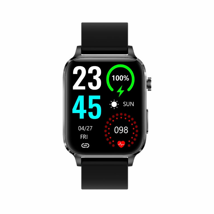 F100 Smart Watch con cinturino in TPU con schermo quadrato HD da 1,7 pollici Supporta il monitoraggio della temperatura corporea/Monitoraggio dell'ossigeno nel sangue, TPU Strap(Black), TPU Strap(Red), TPU Strap(Blue)