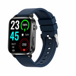 F100 Smart Watch con cinturino in TPU con schermo quadrato HD da 1,7 pollici Supporta il monitoraggio della temperatura corporea/Monitoraggio dell'ossigeno nel sangue, TPU Strap(Black), TPU Strap(Red), TPU Strap(Blue)