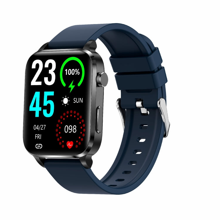 F100 Smart Watch con cinturino in TPU con schermo quadrato HD da 1,7 pollici Supporta il monitoraggio della temperatura corporea/Monitoraggio dell'ossigeno nel sangue, TPU Strap(Black), TPU Strap(Red), TPU Strap(Blue)