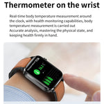 F100 Smart Watch con cinturino in TPU con schermo quadrato HD da 1,7 pollici Supporta il monitoraggio della temperatura corporea/Monitoraggio dell'ossigeno nel sangue, TPU Strap(Black), TPU Strap(Red), TPU Strap(Blue)