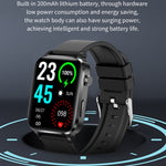 F100 Smart Watch con cinturino in TPU con schermo quadrato HD da 1,7 pollici Supporta il monitoraggio della temperatura corporea/Monitoraggio dell'ossigeno nel sangue, TPU Strap(Black), TPU Strap(Red), TPU Strap(Blue)