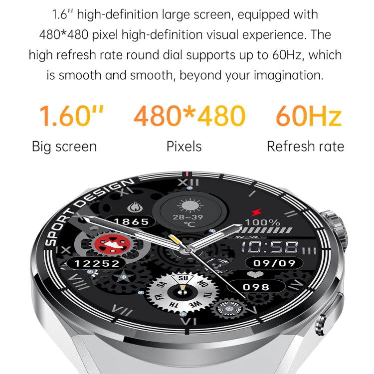 MD3MAX Porsche Ver Smart Watch con cinturino in TPU con schermo rotondo da 1,39 pollici Supporta il monitoraggio della frequenza cardiaca/Monitoraggio dell'ossigeno nel sangue, TPU Strap