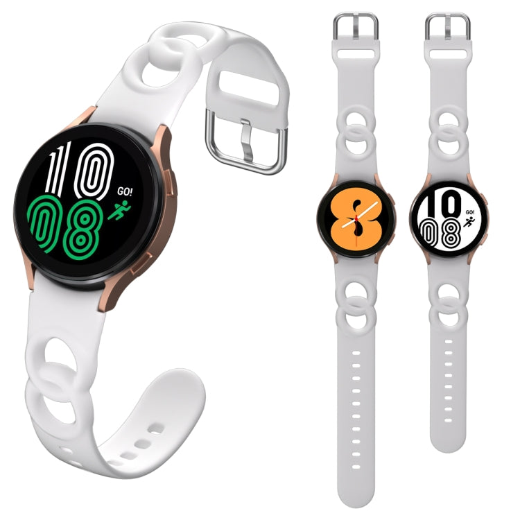 Cinturino in silicone a doppio anello scavato, For Samsung Galaxy Watch 5 40mm / 44mm