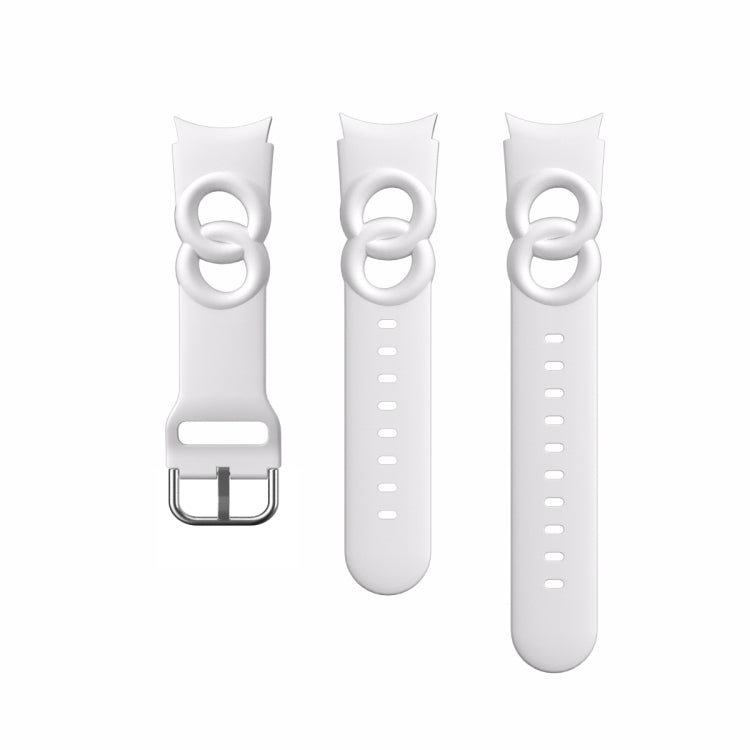 Cinturino in silicone a doppio anello scavato, For Samsung Galaxy Watch 5 40mm / 44mm