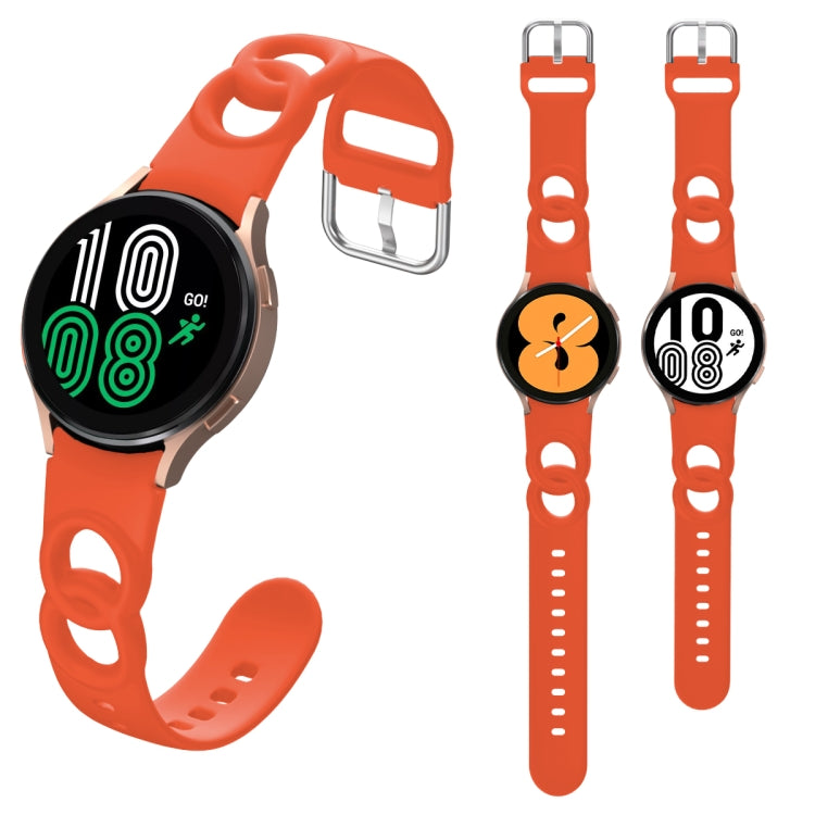 Cinturino in silicone a doppio anello scavato, For Samsung Galaxy Watch 5 40mm / 44mm