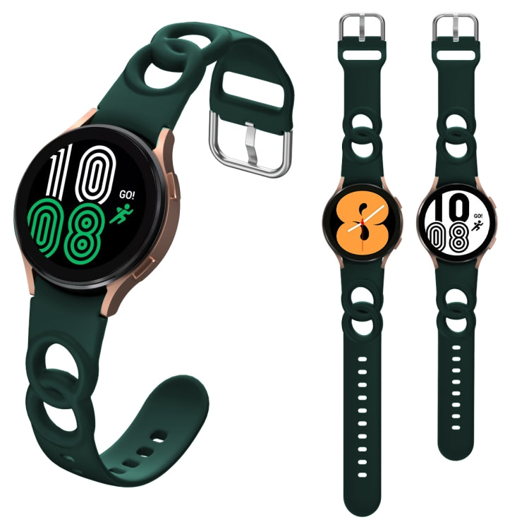 Cinturino in silicone a doppio anello scavato, For Samsung Galaxy Watch 5 40mm / 44mm