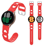 Cinturino in silicone a doppio anello scavato, For Samsung Galaxy Watch 5 40mm / 44mm