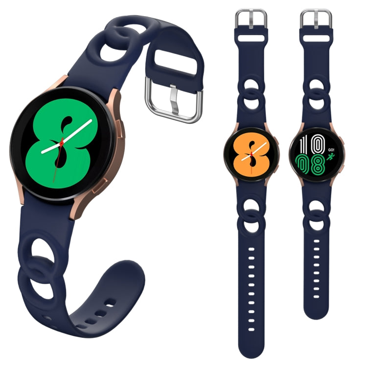 Cinturino in silicone a doppio anello scavato, For Samsung Galaxy Watch 5 40mm / 44mm