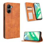 Custodia per telefono in pelle con trama retrò con fibbia magnetica, For Realme C33 4G, For T-Mobile Revvl 6 5G, For T-Mobile REVVL 6 Pro 5G, For vivo V25 5G /  X80 Lite, For vivo V25 Pro / S15 Pro, For vivo Y35 4G / Y22s 4G / Y22 4G 2022              ...