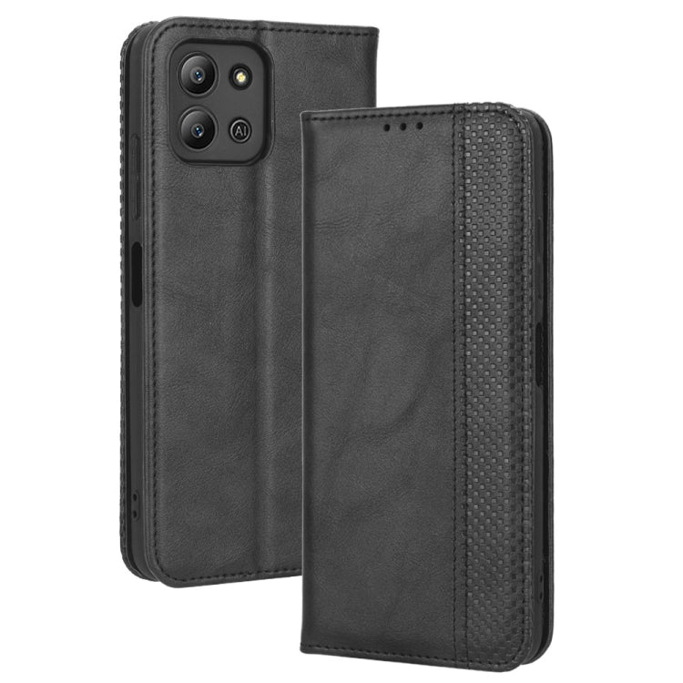 Custodia per telefono in pelle con trama retrò con fibbia magnetica, For Infinix Hot 11 2022 X675, For Infinix Hot 12 Pro X668C, For Infinix Note 12 5G / Note 12 Pro 5G, For Google Pixel 7 Pro 5G, For Google Pixel 7 5G, For Xiaomi Redmi A1