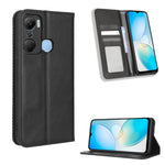 Custodia per telefono in pelle con trama retrò con fibbia magnetica, For Infinix Hot 11 2022 X675, For Infinix Hot 12 Pro X668C, For Infinix Note 12 5G / Note 12 Pro 5G, For Google Pixel 7 Pro 5G, For Google Pixel 7 5G, For Xiaomi Redmi A1