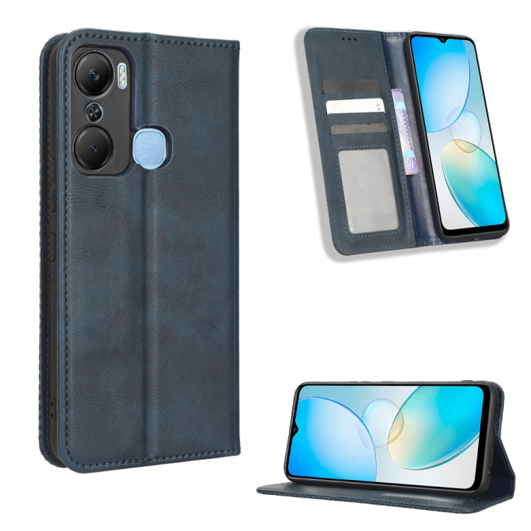 Custodia per telefono in pelle con trama retrò con fibbia magnetica, For Infinix Hot 11 2022 X675, For Infinix Hot 12 Pro X668C, For Infinix Note 12 5G / Note 12 Pro 5G, For Google Pixel 7 Pro 5G, For Google Pixel 7 5G, For Xiaomi Redmi A1