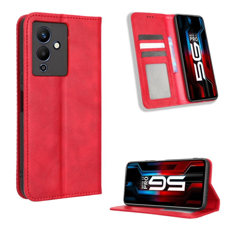 Custodia per telefono in pelle con trama retrò con fibbia magnetica, For Infinix Hot 11 2022 X675, For Infinix Hot 12 Pro X668C, For Infinix Note 12 5G / Note 12 Pro 5G, For Google Pixel 7 Pro 5G, For Google Pixel 7 5G, For Xiaomi Redmi A1