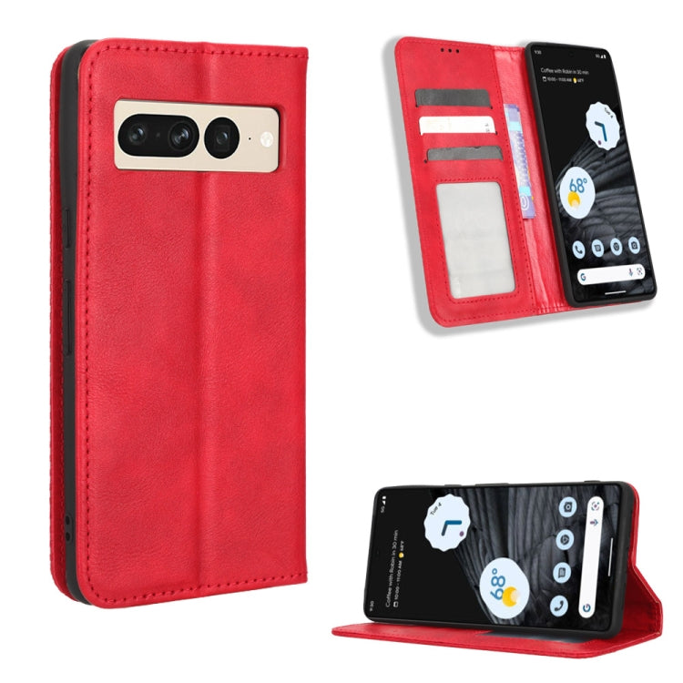 Custodia per telefono in pelle con trama retrò con fibbia magnetica, For Infinix Hot 11 2022 X675, For Infinix Hot 12 Pro X668C, For Infinix Note 12 5G / Note 12 Pro 5G, For Google Pixel 7 Pro 5G, For Google Pixel 7 5G, For Xiaomi Redmi A1