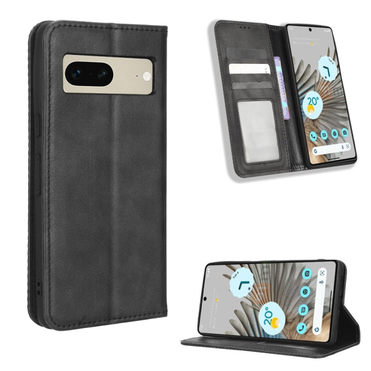 Custodia per telefono in pelle con trama retrò con fibbia magnetica, For Infinix Hot 11 2022 X675, For Infinix Hot 12 Pro X668C, For Infinix Note 12 5G / Note 12 Pro 5G, For Google Pixel 7 Pro 5G, For Google Pixel 7 5G, For Xiaomi Redmi A1