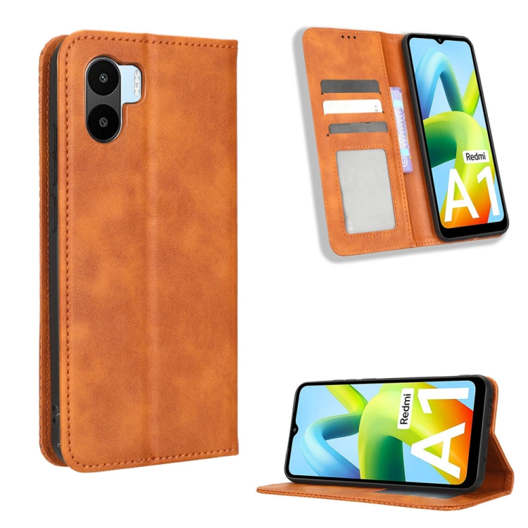 Custodia per telefono in pelle con trama retrò con fibbia magnetica, For Infinix Hot 11 2022 X675, For Infinix Hot 12 Pro X668C, For Infinix Note 12 5G / Note 12 Pro 5G, For Google Pixel 7 Pro 5G, For Google Pixel 7 5G, For Xiaomi Redmi A1