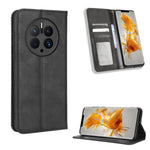 Custodia portafoglio in pelle con fibbia magnetica per smartphone