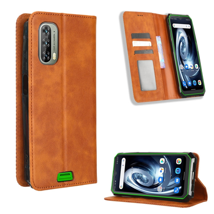 Custodia portafoglio in pelle con fibbia magnetica per smartphone
