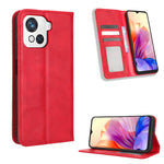 Custodia portafoglio in pelle con fibbia magnetica per smartphone