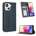Custodia portafoglio in pelle con fibbia magnetica per smartphone