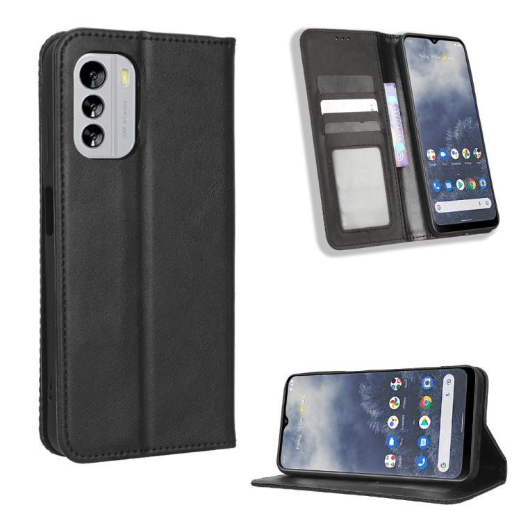 Custodia portafoglio in pelle con fibbia magnetica per smartphone