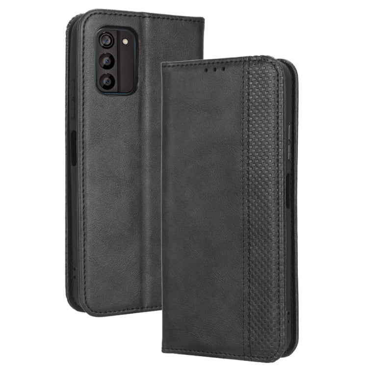 Custodia per telefono in pelle con trama retrò con fibbia magnetica, For Nokia G100, For Nokia G400, For Oukitel C31, For Honor 70 5G, For Honor X8 5G, For Samsung Galaxy A04