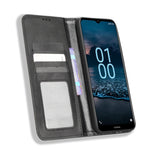 Custodia per telefono in pelle con trama retrò con fibbia magnetica, For Nokia G100, For Nokia G400, For Oukitel C31, For Honor 70 5G, For Honor X8 5G, For Samsung Galaxy A04