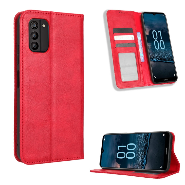 Custodia per telefono in pelle con trama retrò con fibbia magnetica, For Nokia G100, For Nokia G400, For Oukitel C31, For Honor 70 5G, For Honor X8 5G, For Samsung Galaxy A04