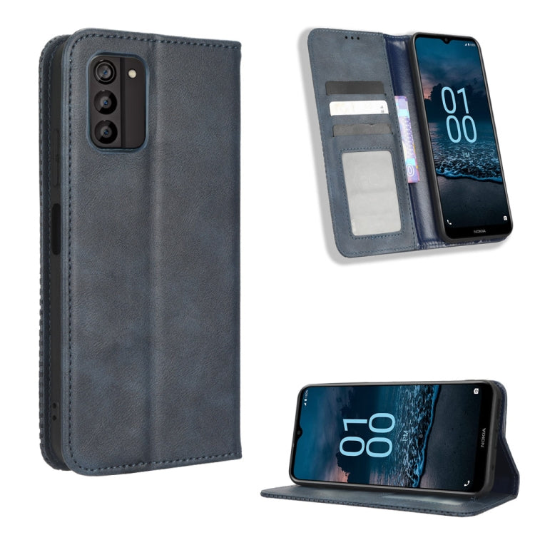 Custodia per telefono in pelle con trama retrò con fibbia magnetica, For Nokia G100, For Nokia G400, For Oukitel C31, For Honor 70 5G, For Honor X8 5G, For Samsung Galaxy A04
