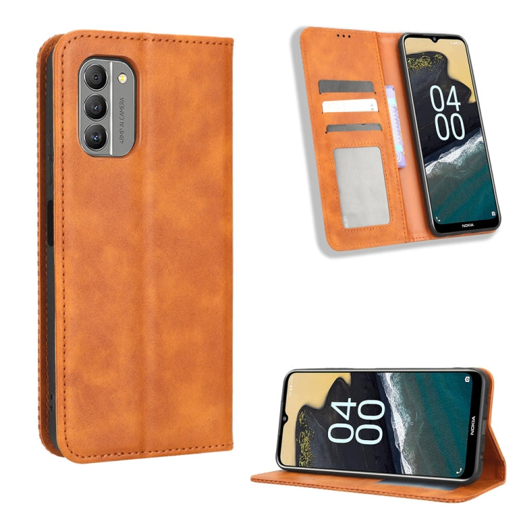 Custodia portafoglio in pelle con fibbia magnetica per smartphone
