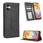 Custodia portafoglio in pelle con fibbia magnetica per smartphone